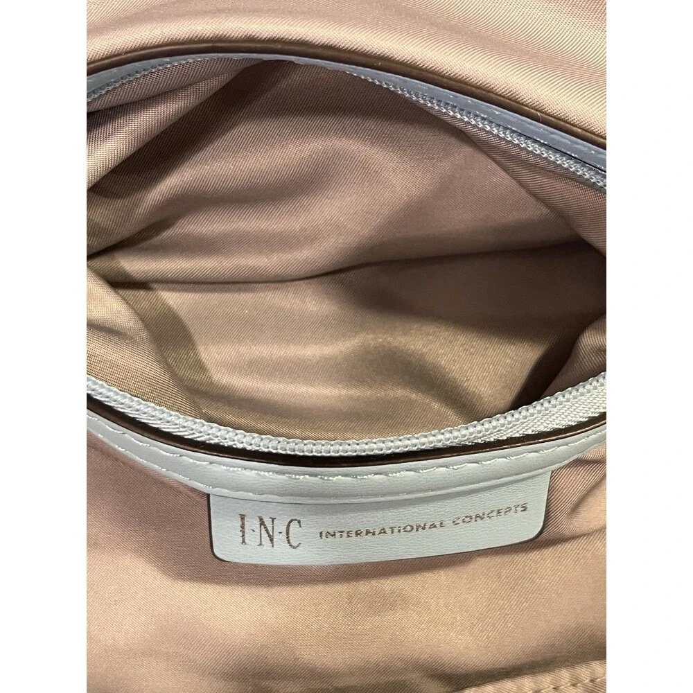 INC International Concepts Shoulder Crossbody Satchel Vegan Purse Bluebell NWOT